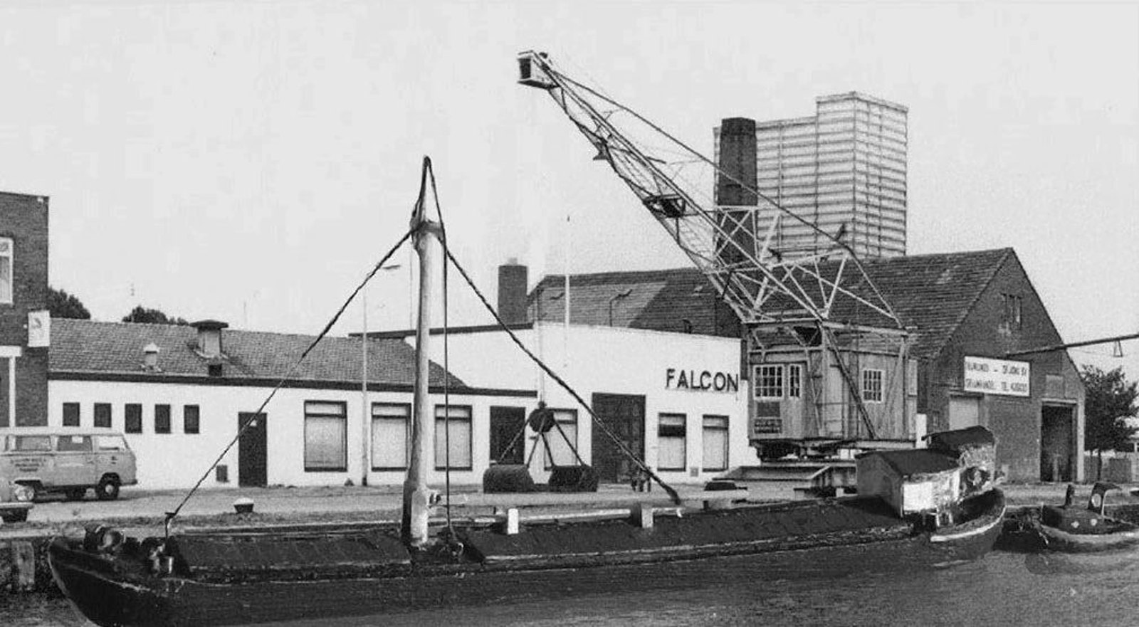 Historisch beeld van de Piushaven